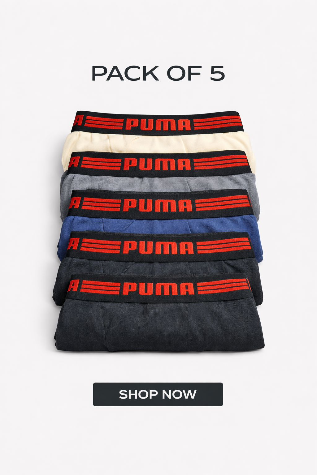 Premium Boxers Pack of Five