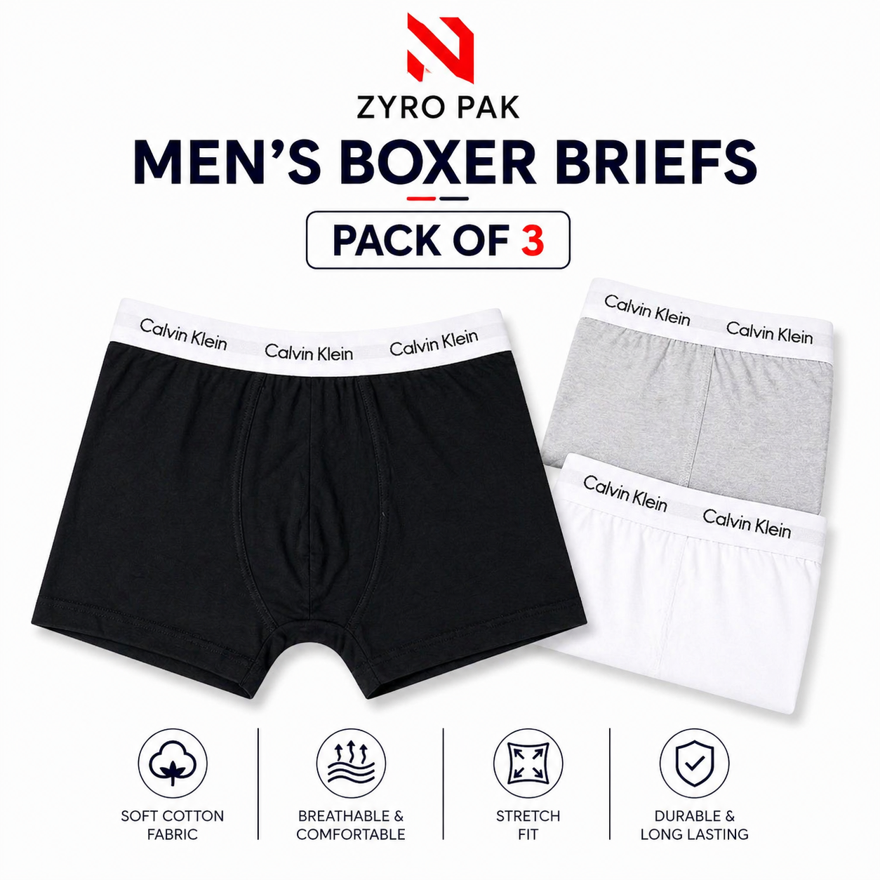C-K Boxer (Pack Of 3)